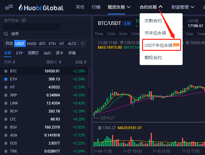 火币USDT本位永续合约入门教程