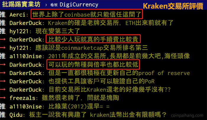 Kraken评价